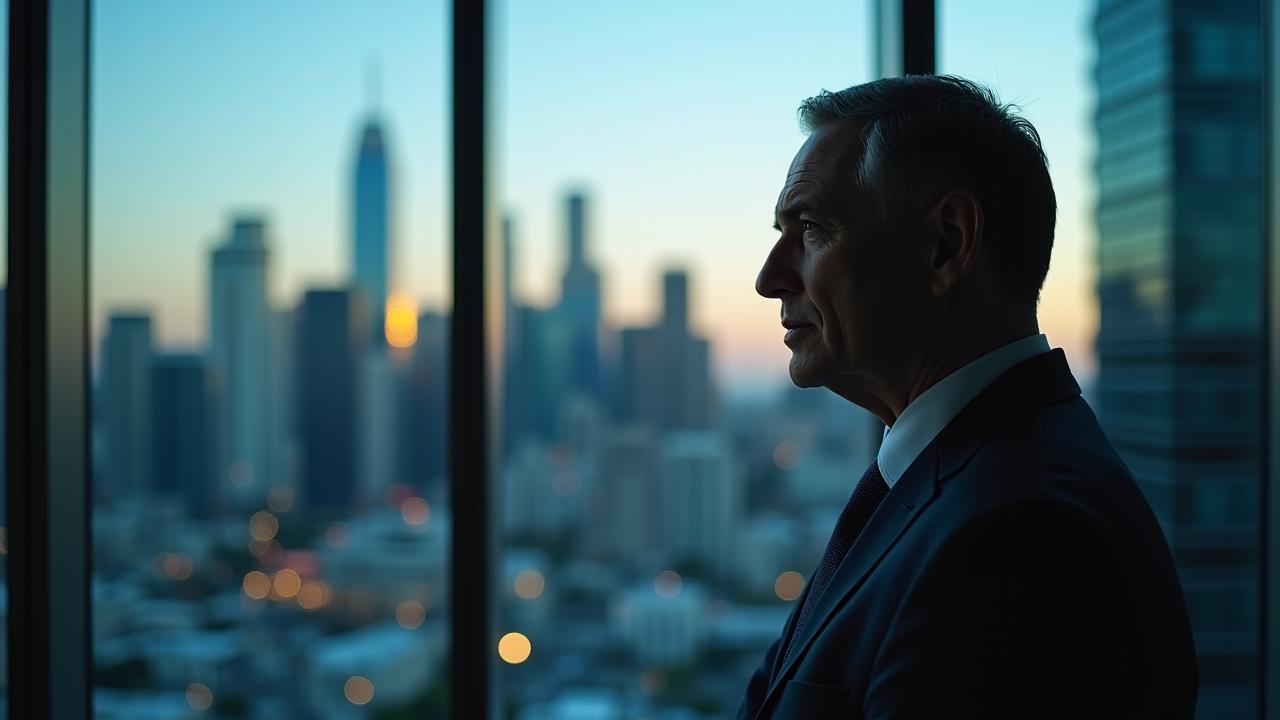 Senior executive preparing for a leadership interview in Melbourne